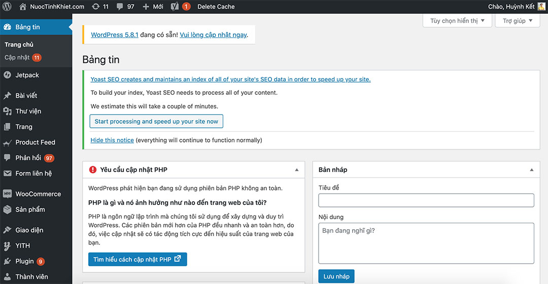 Quản lý WordPress