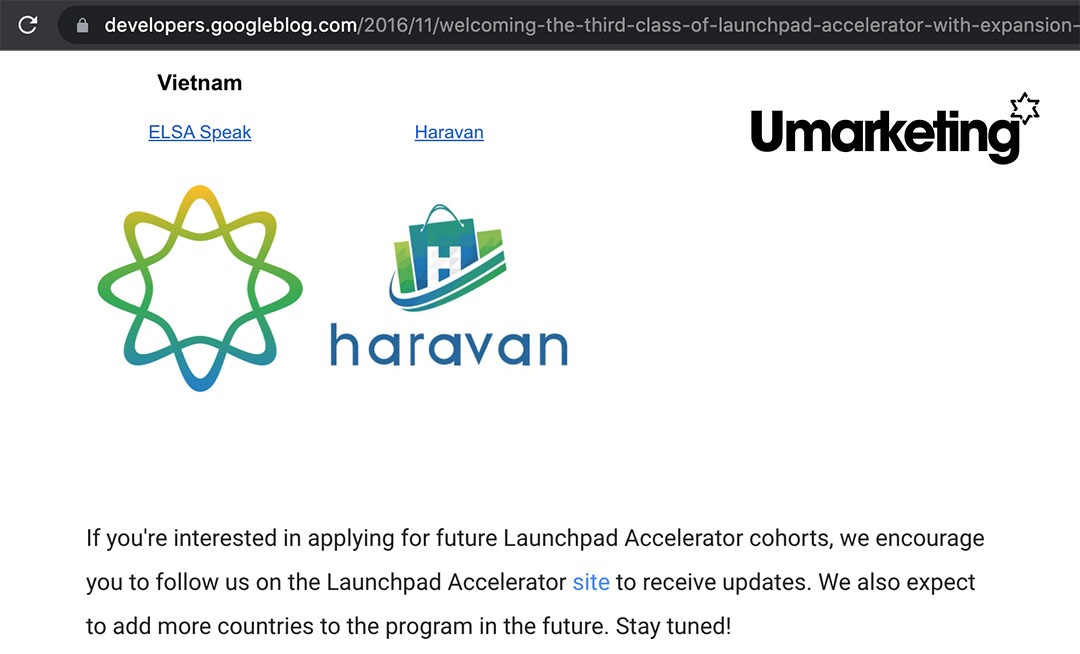 Google Launchpad Accelerator