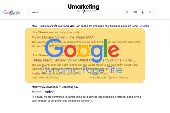 Google cập nhật sẽ lấy "Tiêu Đề Trang" động