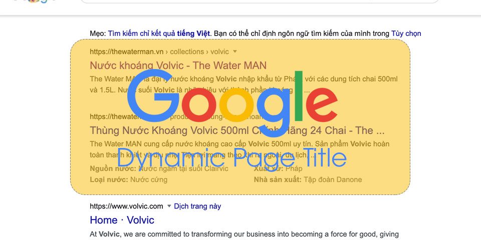 Google cập nhật sẽ lấy "Tiêu Đề Trang" động