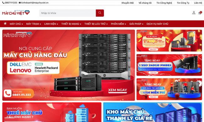 Máy Chủ Việt sau khi được triển khai tối ưu SEO Onpage & UI/UX, Content